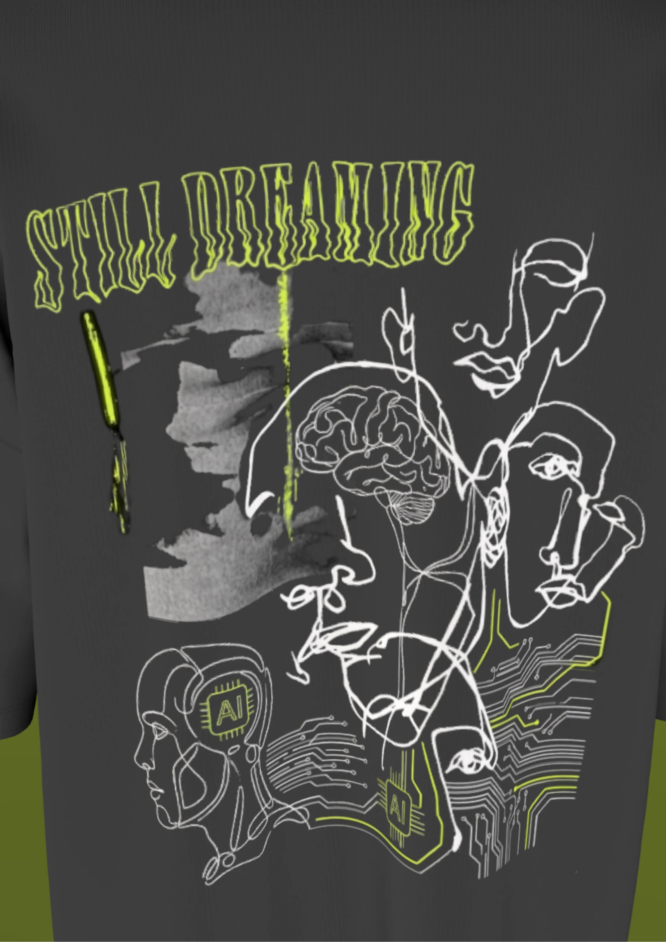 NIT SIKKIM  - BLACK DREAMING  - PREMIUM 220 GSM OVERSIZE T-SHIRT - Image 5