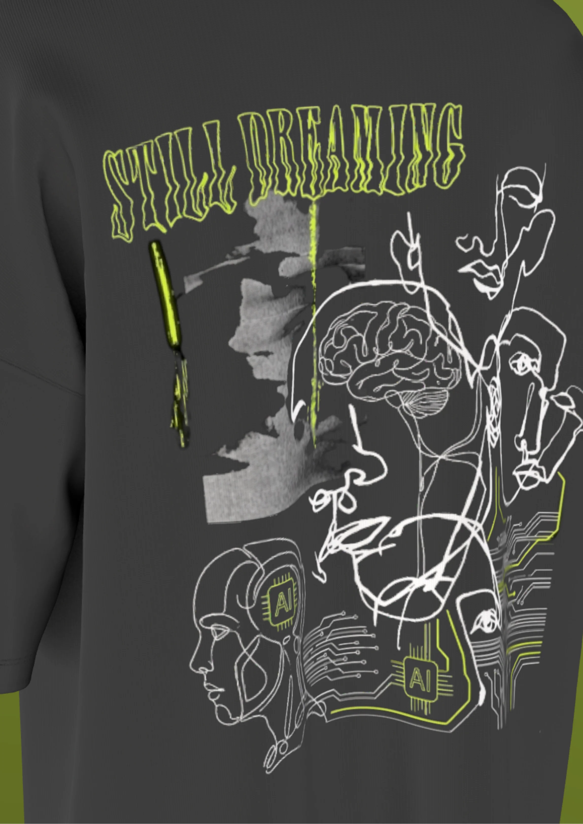 NIT SIKKIM  - BLACK DREAMING  - PREMIUM 220 GSM OVERSIZE T-SHIRT - Image 6