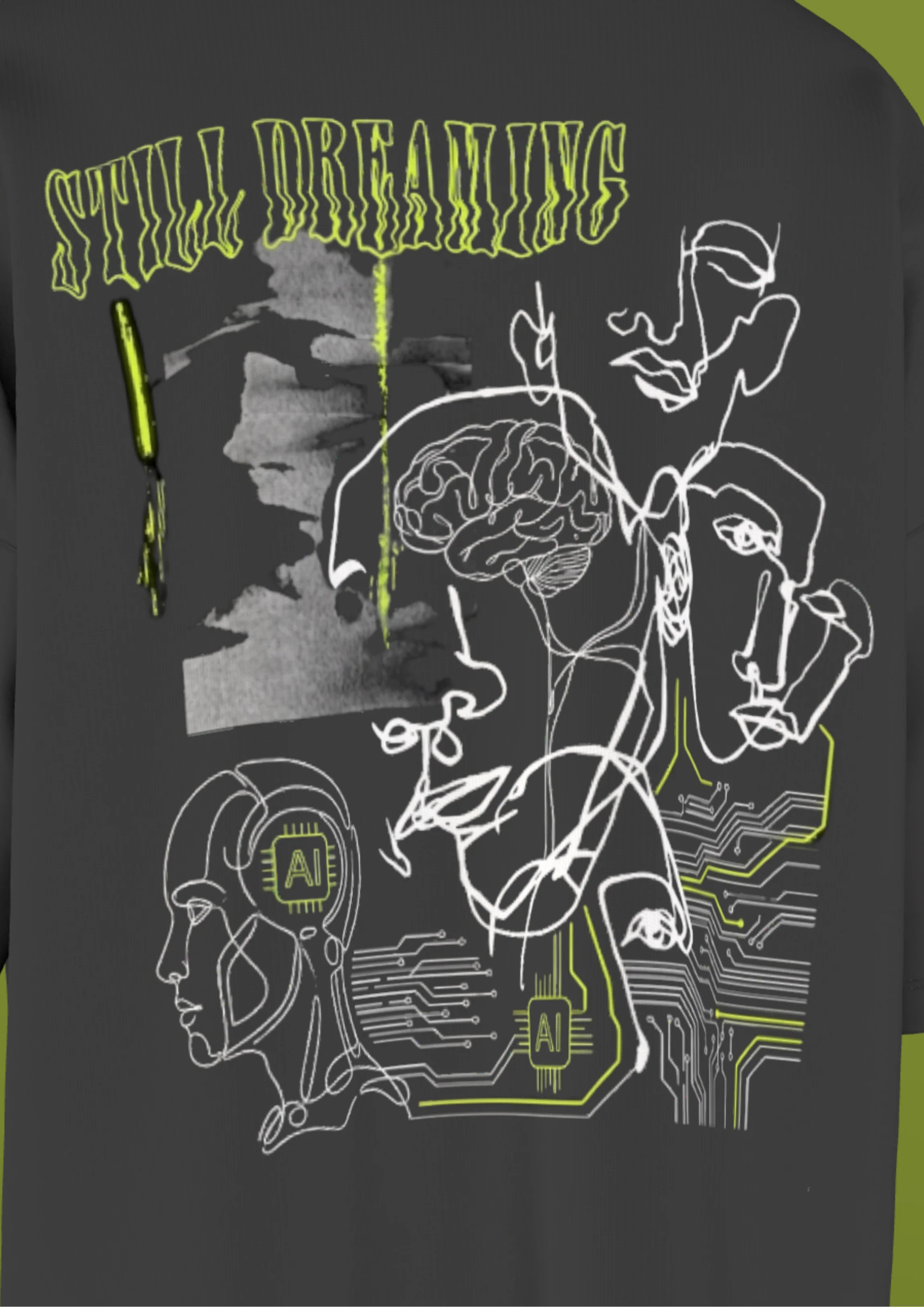 NIT SIKKIM  - BLACK DREAMING  - PREMIUM 220 GSM OVERSIZE T-SHIRT - Image 7