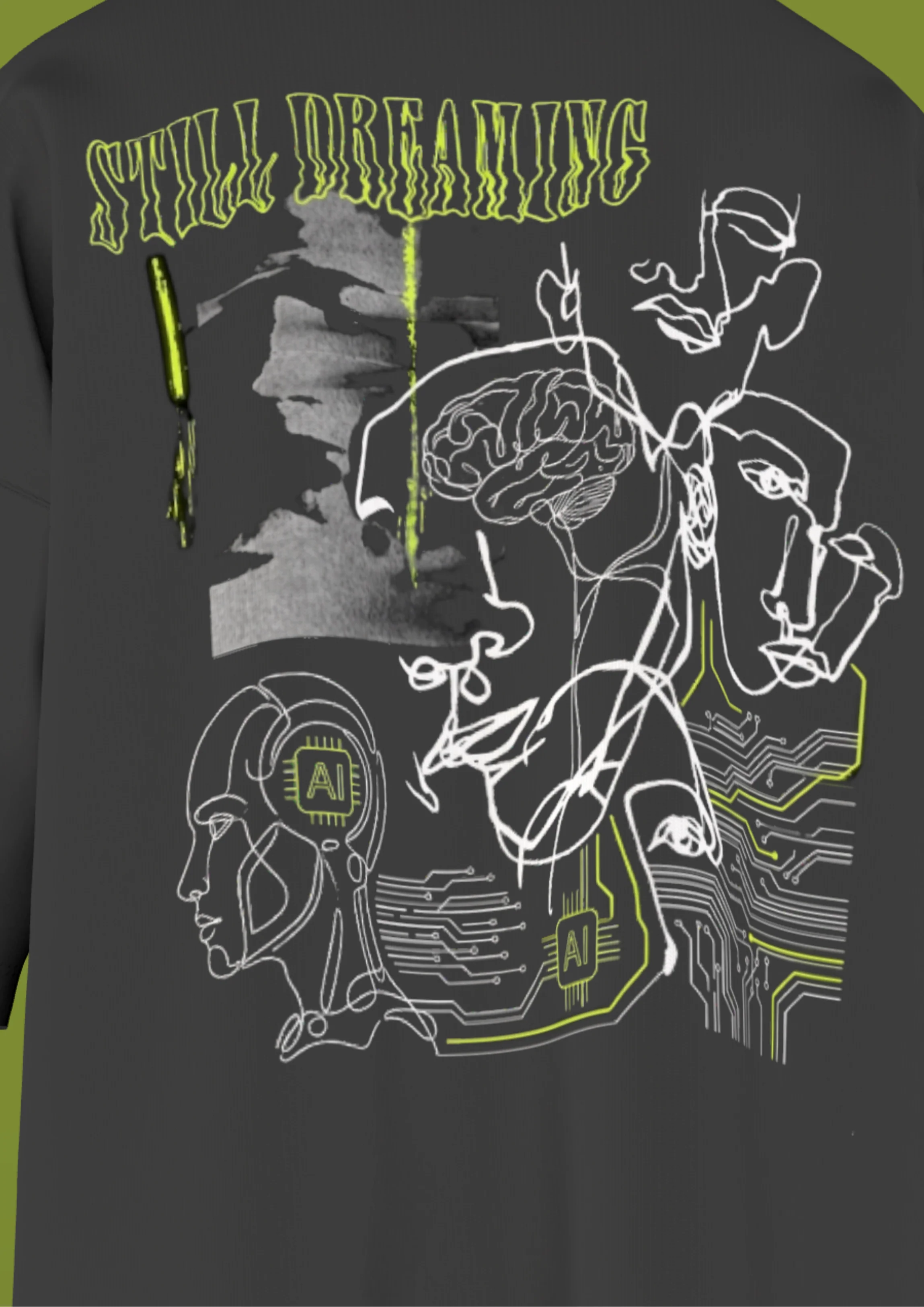 NIT SIKKIM  - BLACK DREAMING  - PREMIUM 220 GSM OVERSIZE T-SHIRT - Image 8