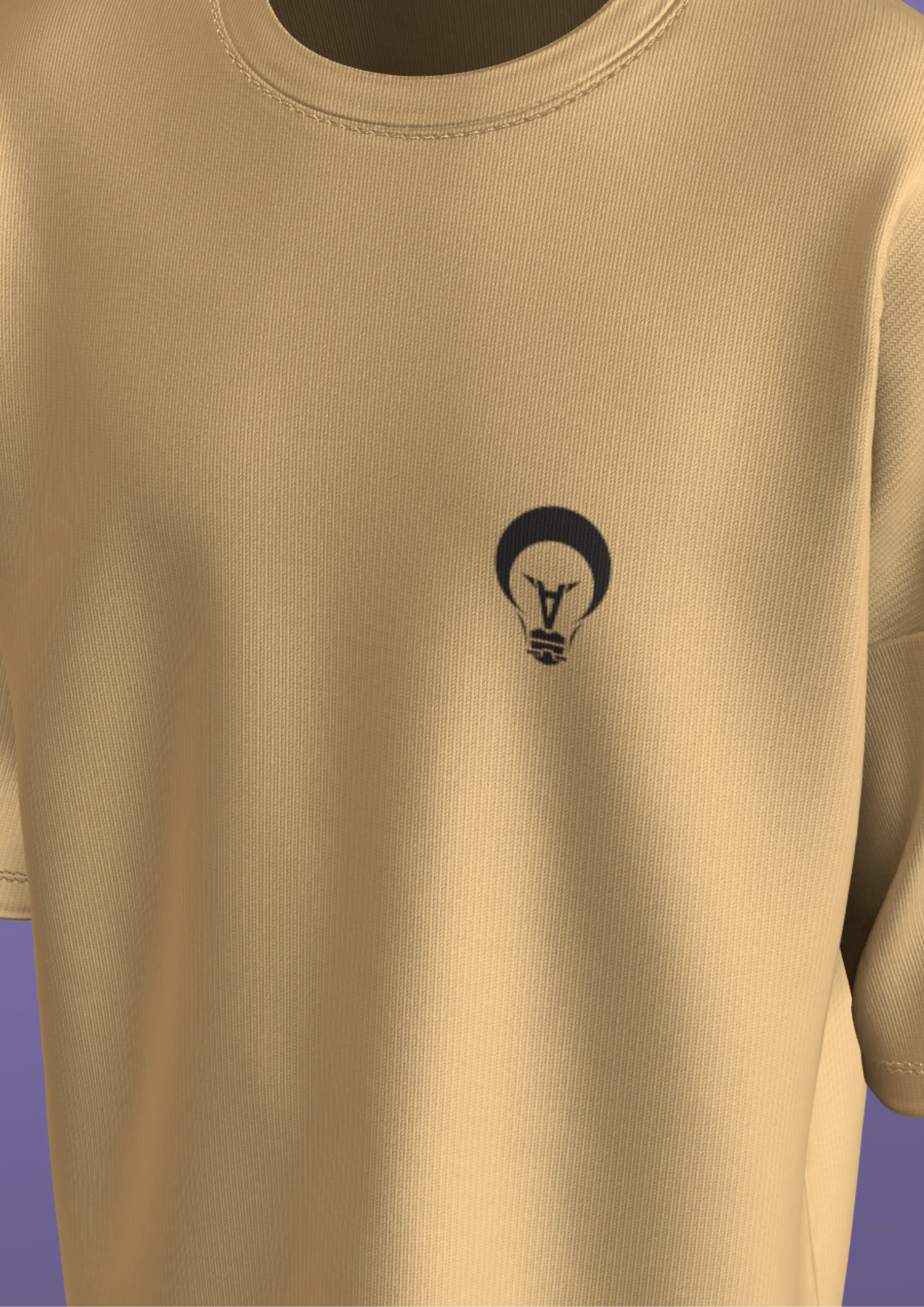 NIT SIKKIM  - BEIGE AI INNOVATION  - PREMIUM 240 GSM OVERSIZE T-SHIRT - Image 4