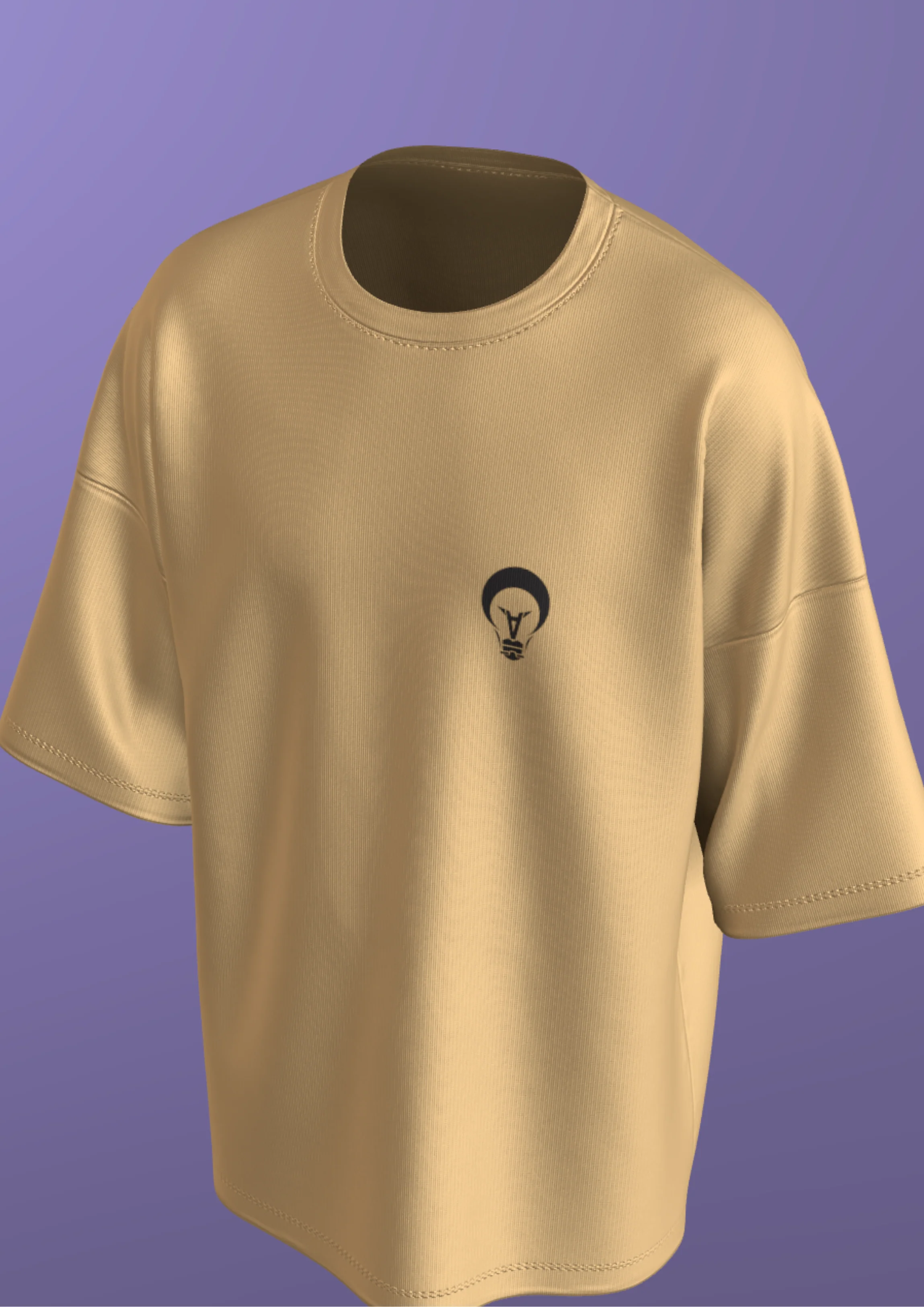 NIT SIKKIM  - BEIGE AI INNOVATION  - PREMIUM 240 GSM OVERSIZE T-SHIRT - Image 7