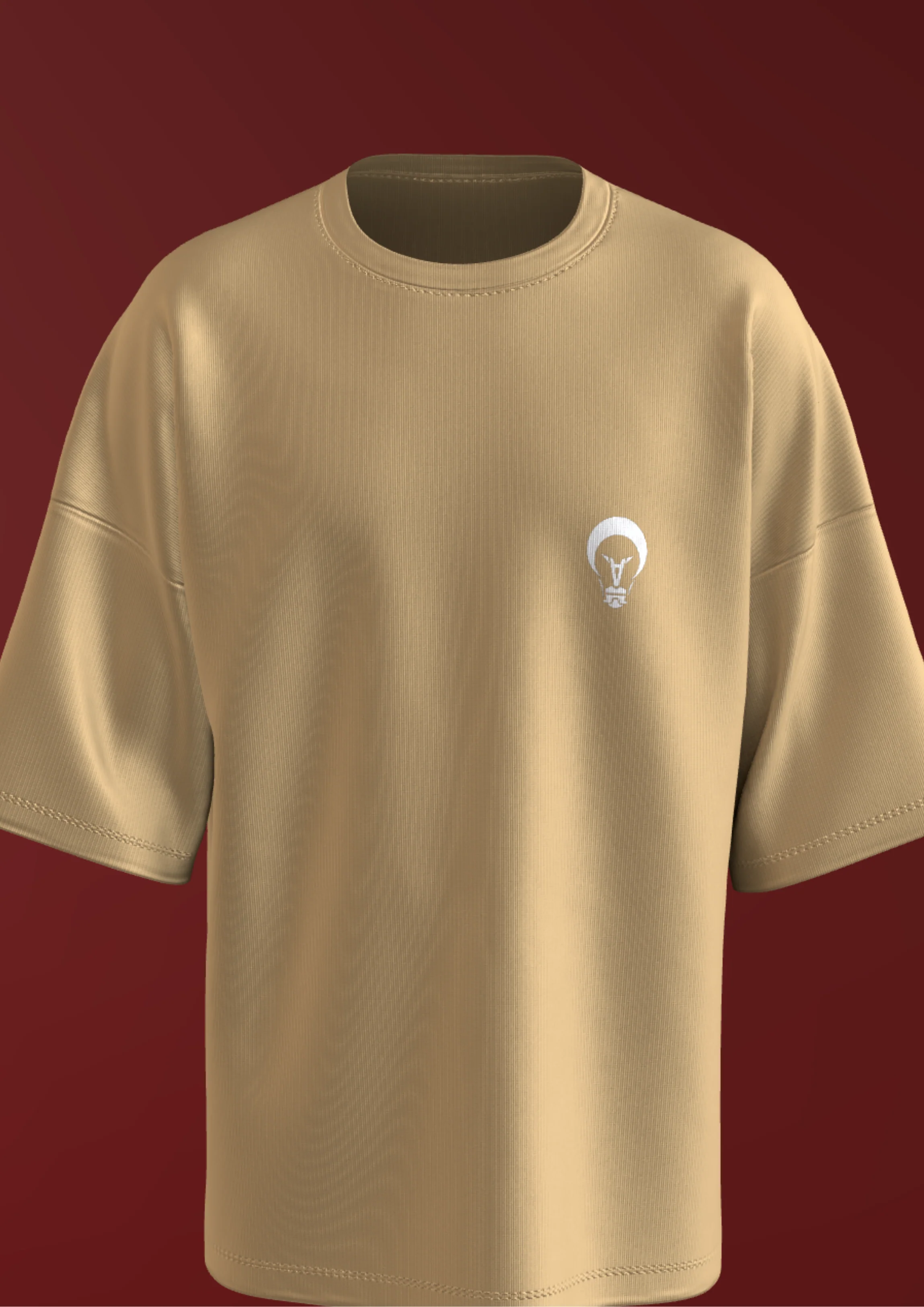 NIT SIKKIM  - BEIGE FUTURE  - PREMIUM 240 GSM OVERSIZE T-SHIRT - Image 3