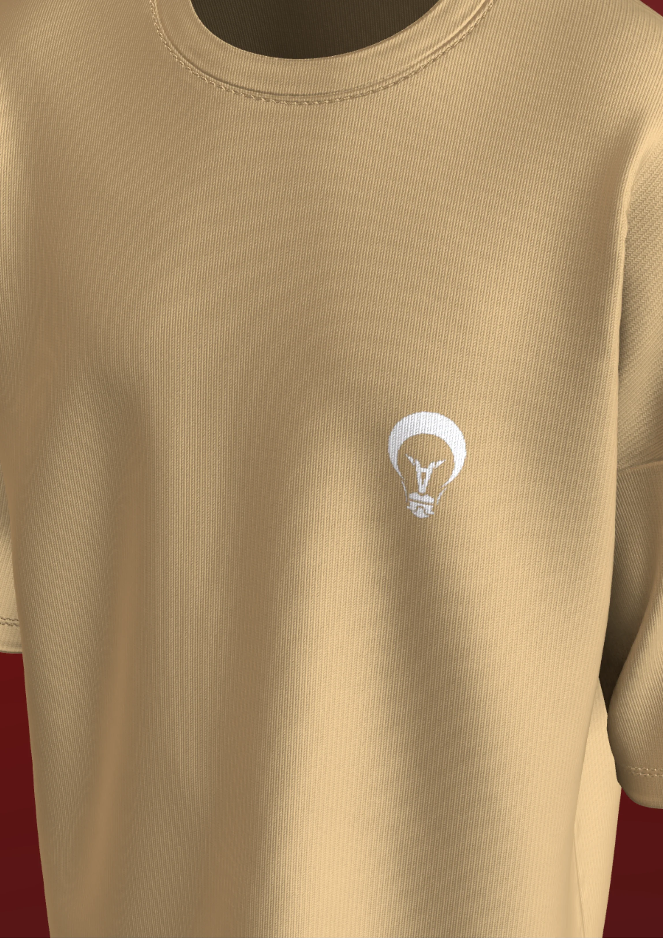 NIT SIKKIM  - BEIGE FUTURE  - PREMIUM 240 GSM OVERSIZE T-SHIRT - Image 4