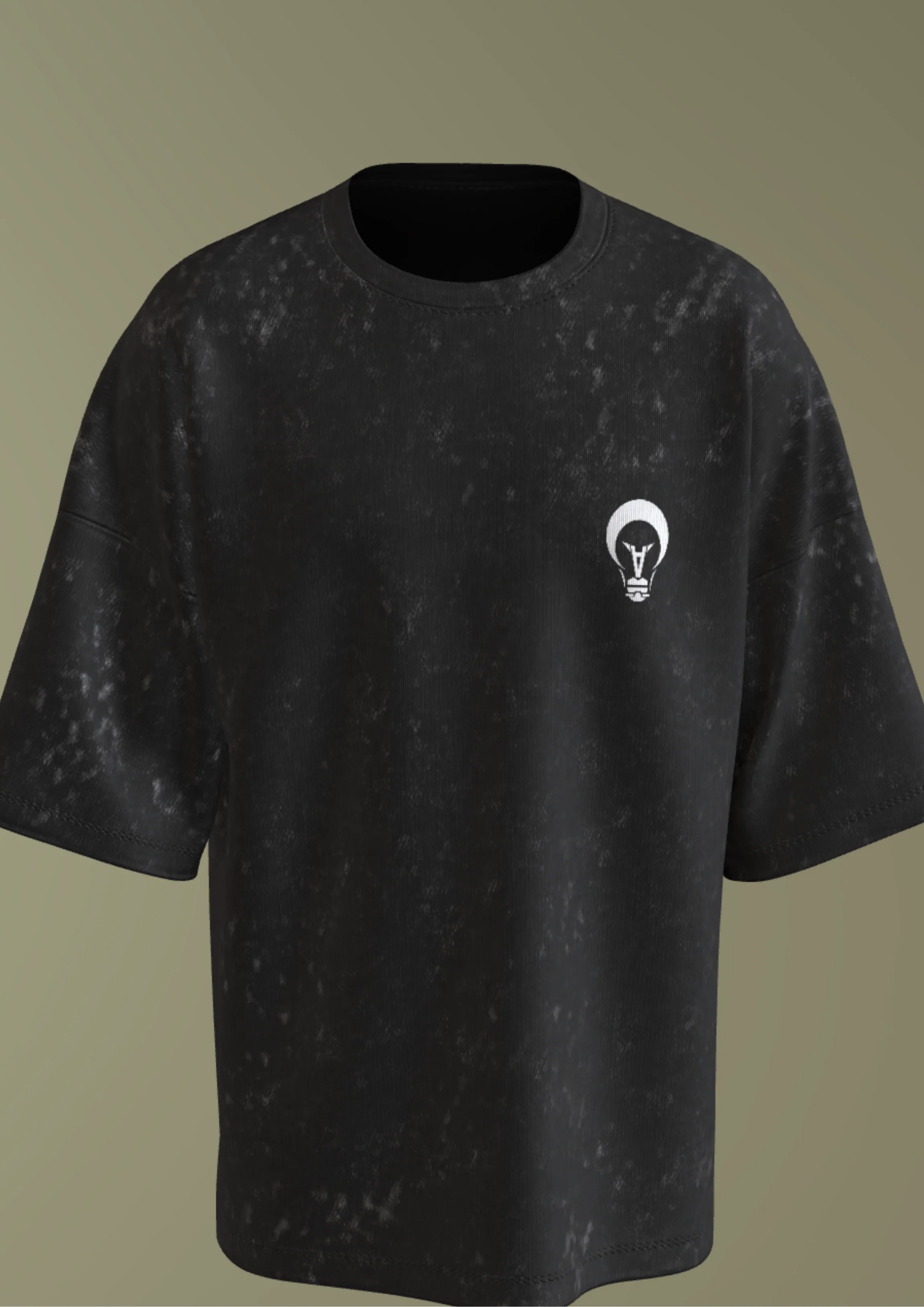 NIT SIKKIM  - BLACK AI POWER  - PREMIUM 250 GSM ACID WASHED T-SHIRT - Image 5