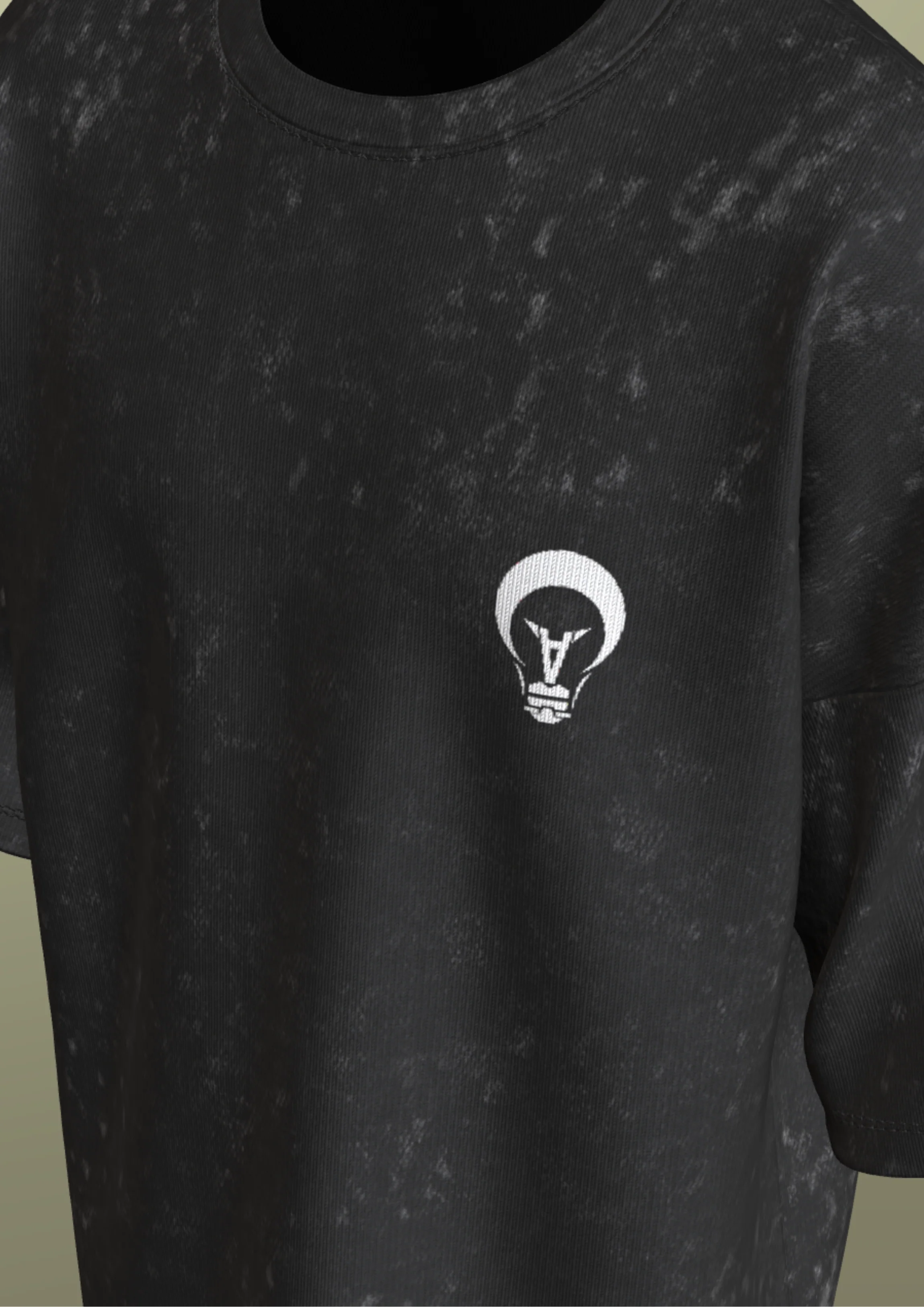 NIT SIKKIM  - BLACK AI POWER  - PREMIUM 250 GSM ACID WASHED T-SHIRT - Image 6